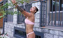 wanna see her deepthroat me outdoors when she's super horny?