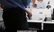 Obedient teen shoplifter penelope reed fucked roughly by dirty lp officer in garage