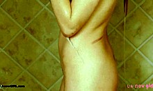 chatty elegant blonde teen steps out of shower for pov massage tease