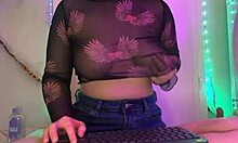 fat teen bbw pussy stretched by huge dildo to squirting orgasm and cum mess