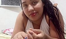 venezuelan wife blows for cash in homemade couple action