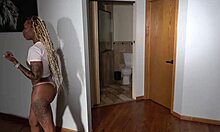 Caught in Secret Lesbian Strapon Play