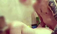Quick bath turns into wife's bent over doggystyle orgasm moan