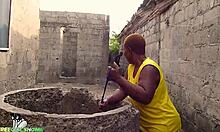 Mature big ass black milf repays stranger's help with outdoor monster cock ride