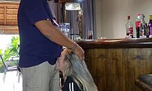 Cute blue-eyed blonde teen bends over pussy for big cock creampie doggystyle