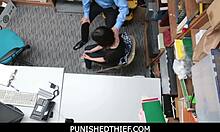 Obedient teen shoplifter penelope reed fucked roughly by dirty lp officer in garage