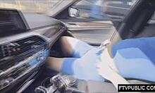 wanna see this horny blonde finger her pussy in the mall??