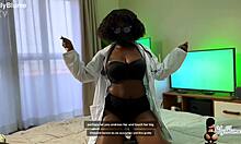 big ass ebony doctor rides my monster cock cowgirl in hospital quickie 💦🍑