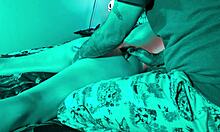 hey babe, feel this huge dildo massage my feet before it stretches me to orgasm part 1