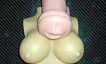 kissy and dolly start with sloppy blowjobs then switch to ass-to-mouth anal creampie on tits