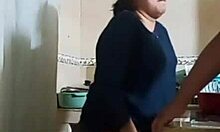 alone with hot maid ripping lingerie huge cock deep in wet pussy almost caught by wife