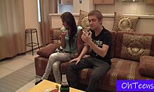 boris spots anna on street invites her back to dorm for first steamy roommate hookup adventure