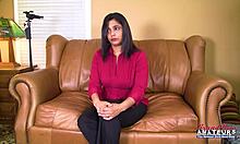 slim brunette zenee gags on interracial cock in messy deepthroat slam