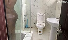 Quick Bathtub Rendezvous with Oga Boss Wife in Red Sheer