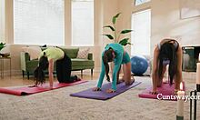 we stuffed every hole of flexible yoga slut teen latina ass pussy rimjob strapon