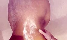 whoa this ebony babe gets her fat ass pounded hard in the shower 🚿🍫💦