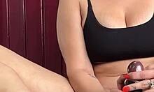 this giant black dildo fills me till real orgasm hits