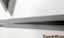 petite masseuse kumalott gets her tight hole pounded rough at work