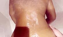 whoa this ebony babe gets her fat ass pounded hard in the shower 🚿🍫💦