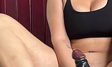 this giant black dildo fills me till real orgasm hits