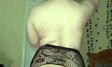 Chubby Goth Slut Strips Teasing Big Tits Before Juicy Squirting Dance