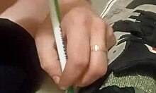 Friend Trashes Sneakers in Playful Shoe Fun