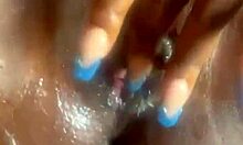 CAN YOU MAKE THAT PUSSY DRIP with creampie in see-through cucumber play