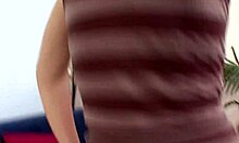 slutty brunette teen takes massive white cock pounding in shaved pussy nonstop