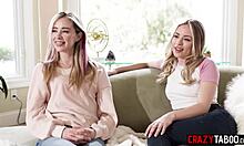 Two Hot Lesbian Teens Lick Big Tits Milf Vicki Chase for Kinky Birthday Gift