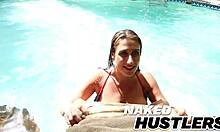 stacked pawg with huge natural tits bounces on bbc outdoors casually