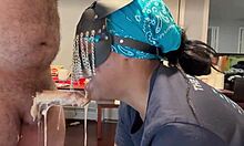 whoa extreme whore pukes soda ice cream drinks it while rimming and facefucked hard 😵🍦