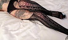 Sgt Miles rams his monster cock deep in cute emo fan's tight throat and pussy