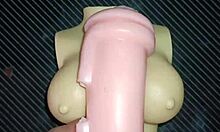 kissy n dolly spread vagina n ass fer creampie on tits