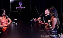 I can't get enough of Kaliente couple's steamy podcast moments with Bia Hot part 2