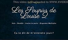 Louise gasps through dirty talk solo orgasms in sighs 2