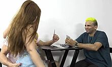 i fuck my naughty green-eyed blonde friend's fat ass hard