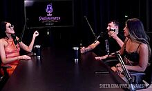 I can't get enough of Kaliente couple's steamy podcast moments with Bia Hot part 2