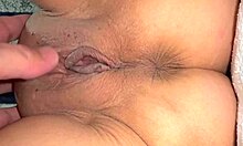milf's shaved pink pussy closeup 318 days post virginity