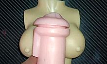 kissy n dolly spread vagina n ass fer creampie on tits