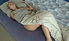 legs quiver wildly from intense solo play and shattering climax