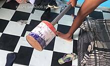 Girlfriend Invites Skinny Friend Watch Boyfriend Intimate Play