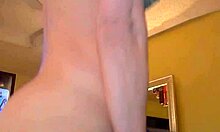 Slutty Milf Rips Clothes for Shaved Pussy Striptease Tease