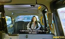 Goth Nala's big tits bounce wildly in fake taxi rough doggy pound?