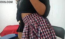 i'm so turned on watching these sexy students dance in lingerie skipping class for kinky fun... damn their legs and asses