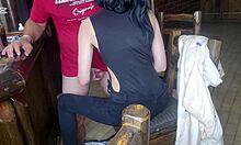 PUSSYJOB and STANDING SEX with Stepsis Using JUST THE TIP