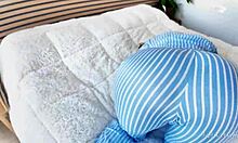 she struts in hot clothes as busty step sister gets pounded hard ending in creampie