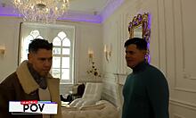 stepsiblings matt star in big tits mmf threesome with curvy babe riding