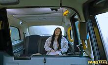 Goth Nala's big tits bounce wildly in fake taxi rough doggy pound?