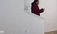 Think you can handle this nasty ebony couple pounding the delivery girl?