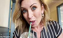 Pov stepmom deepthroat doggy creampie coffee shop bathroom fuck